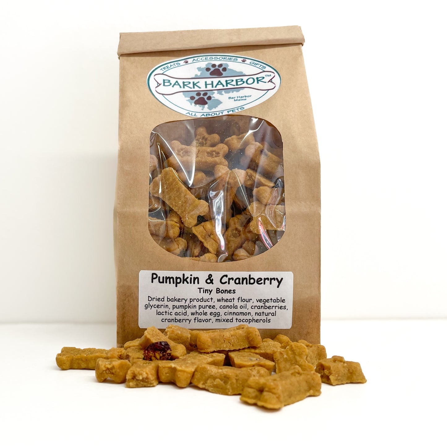 Tiny Pumpkin and Cranberry Bones